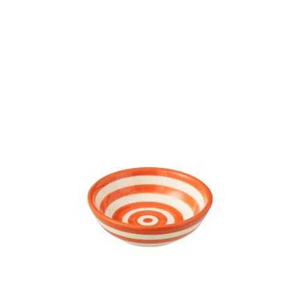 Coupelle en céramique orange 14x14x6 cm